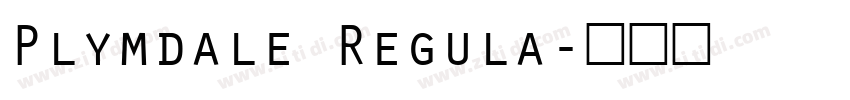 Plymdale Regula字体转换